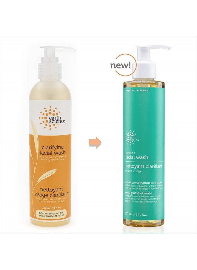 EARTH SCIENCE - Gentle Clarifying Facial Wash For Oily, Combination Skin Types (3pk, 8 fl. oz.)