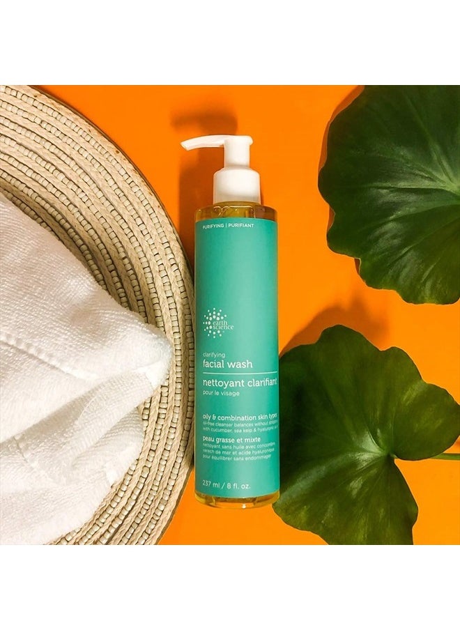 EARTH SCIENCE - Gentle Clarifying Facial Wash For Oily, Combination Skin Types (3pk, 8 fl. oz.)