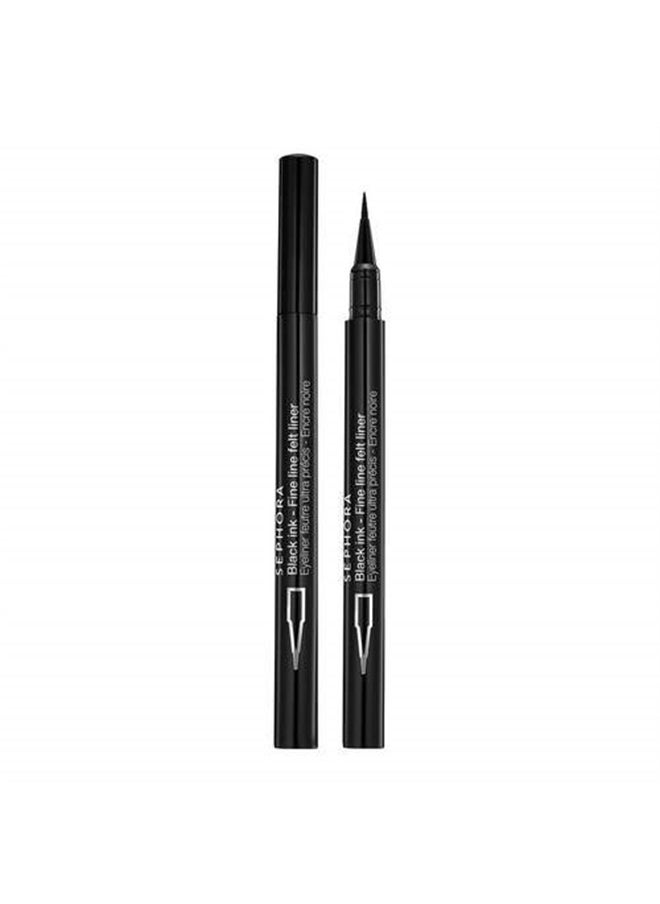 Fine Line Waterproof Felt Tip Liquid Eyeliner Black