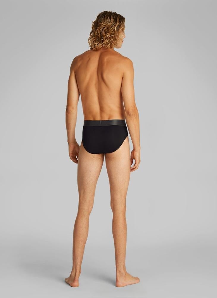 Brushed Micro Stripe Hip Brief - 3 Pack