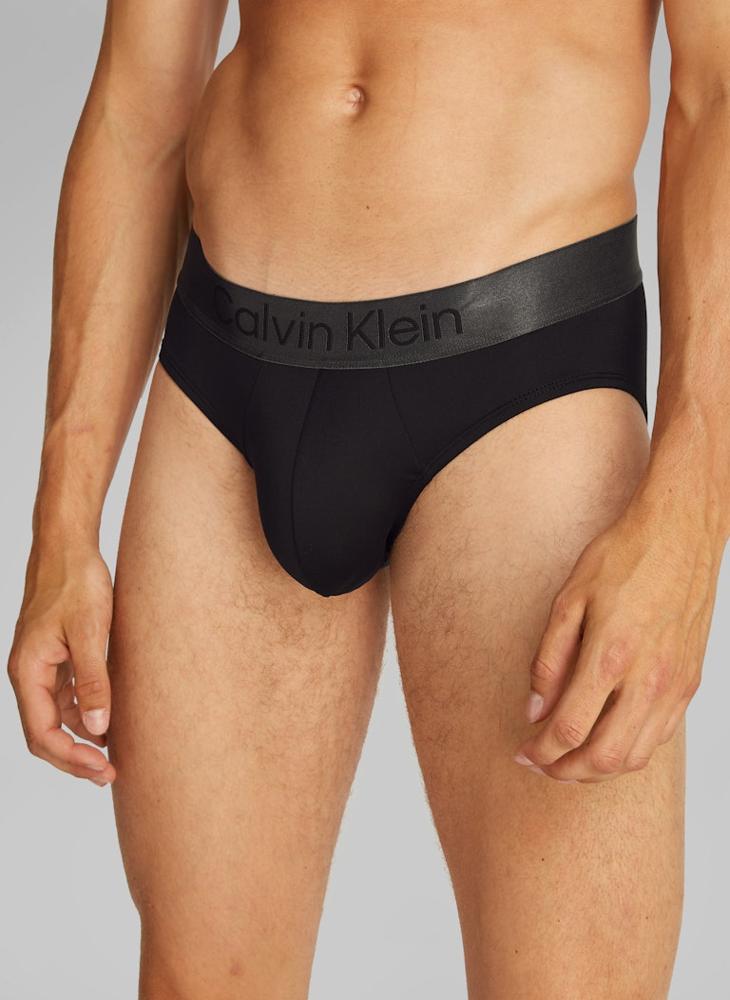 Brushed Micro Stripe Hip Brief - 3 Pack