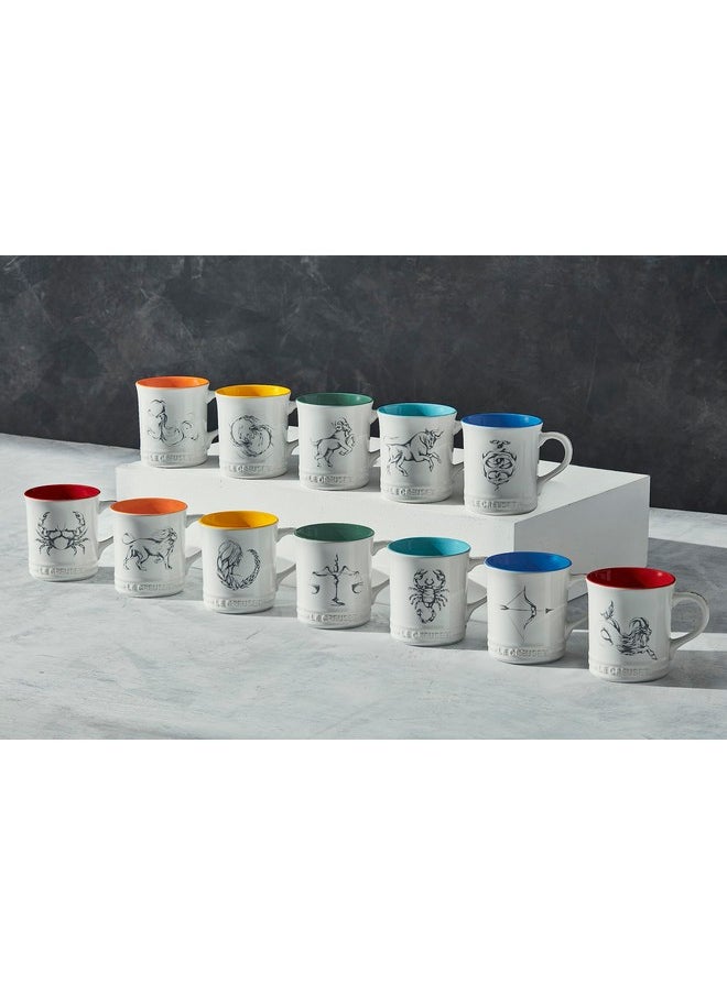 Stoneware Zodiac Coffee Mug, 14 Oz., Aquarius