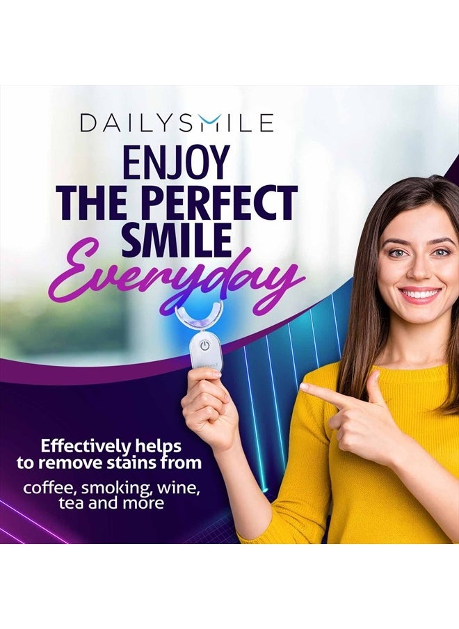 Premium 10-Min Teeth Whitening Kit for Sensitive Teeth, Helps Remove 20 Years of Stains, Teeth Whitening Strips Alternative, Waterproof 28X LED Teeth Whitening Light, 4 Teeth Whitening Pen