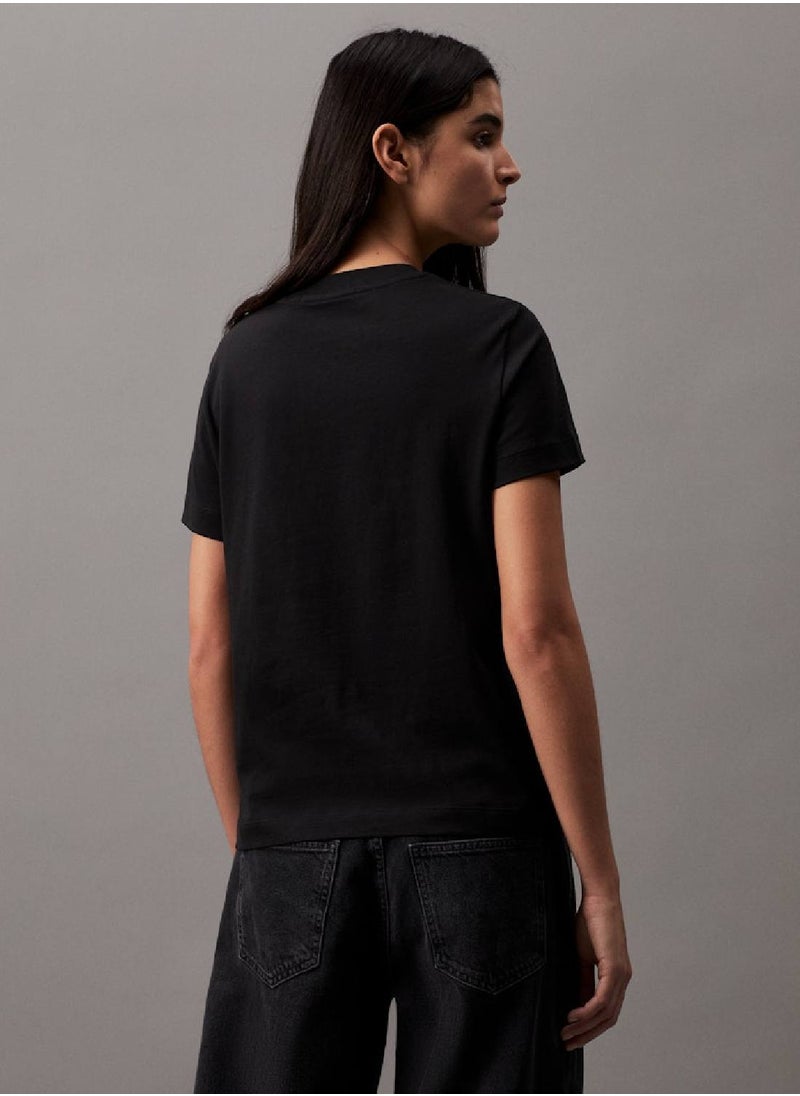 Women's Monogram T-Shirt - Cotton, Black