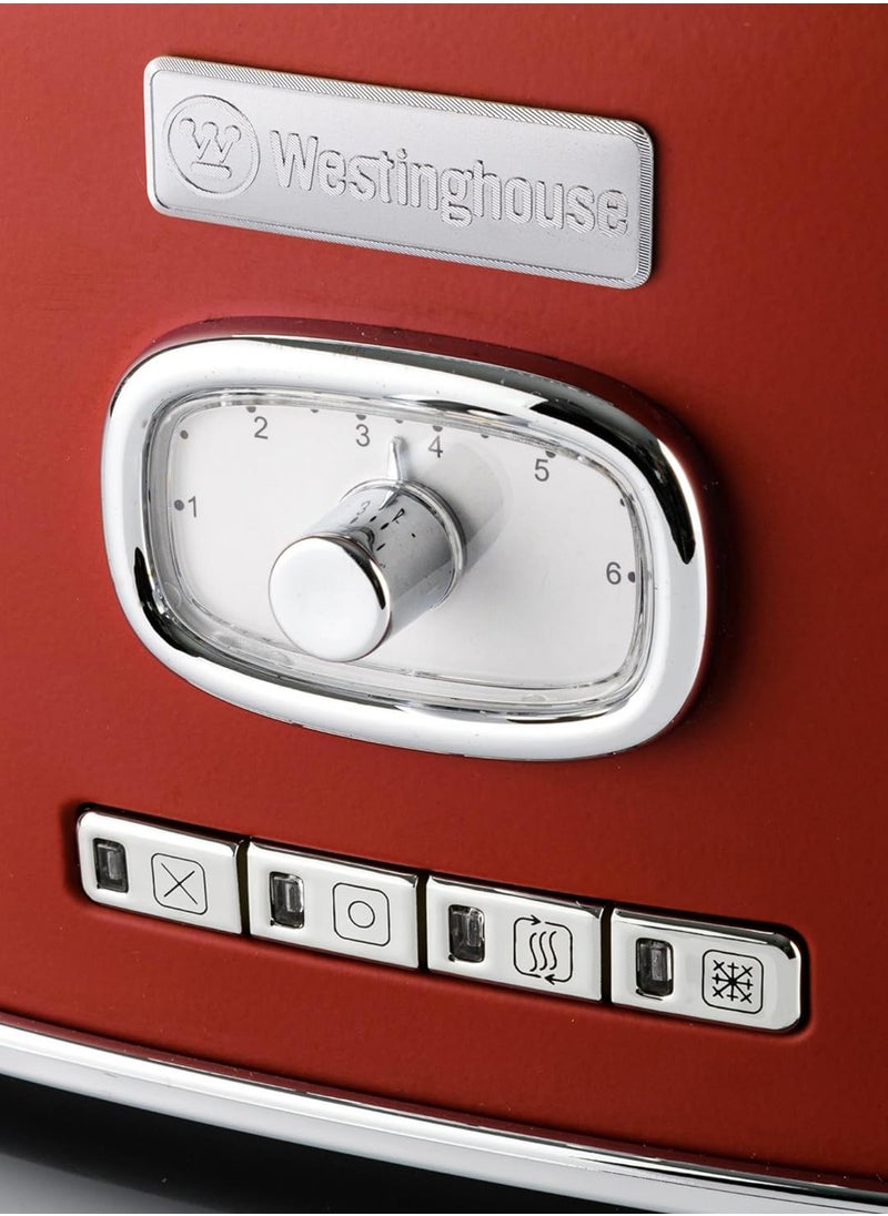2-Slice Toaster 815W WKTTB857RD Cranberry Red Westinghouse Retro Series