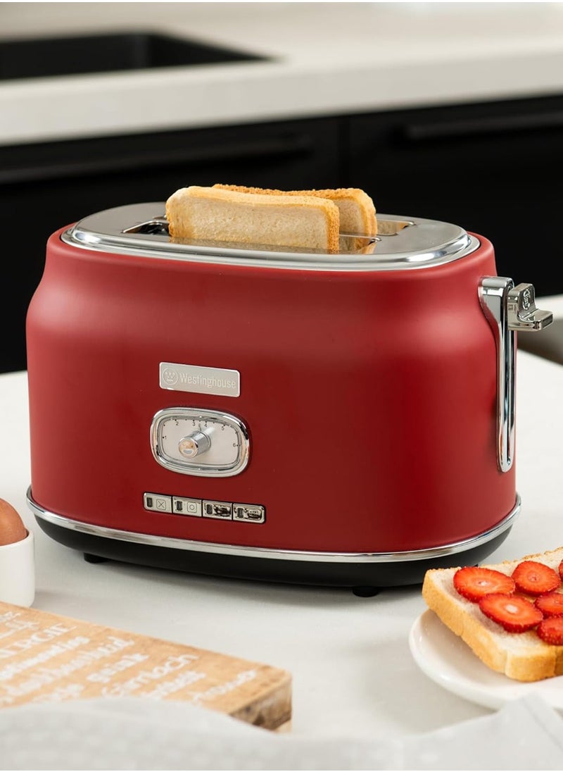 2-Slice Toaster 815W WKTTB857RD Cranberry Red Westinghouse Retro Series