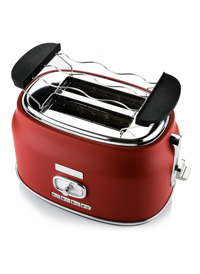 2-Slice Toaster 815W WKTTB857RD Cranberry Red Westinghouse Retro Series