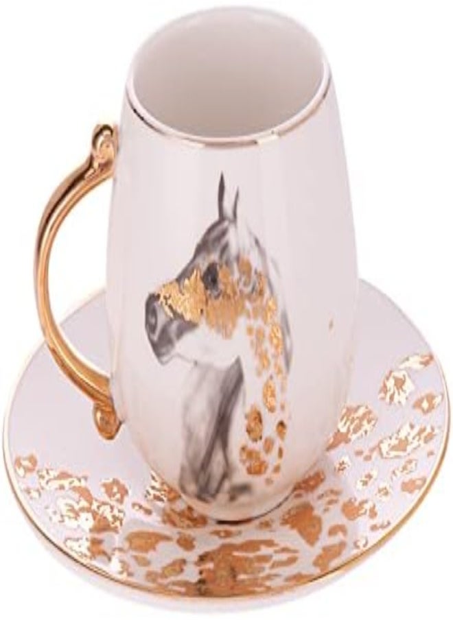 AKDC Tea Set L(7Cm) Xw(7Cm) Xh(7Cm)/L(14Cm) Xw(14Cm) Xh(2Cm) White
