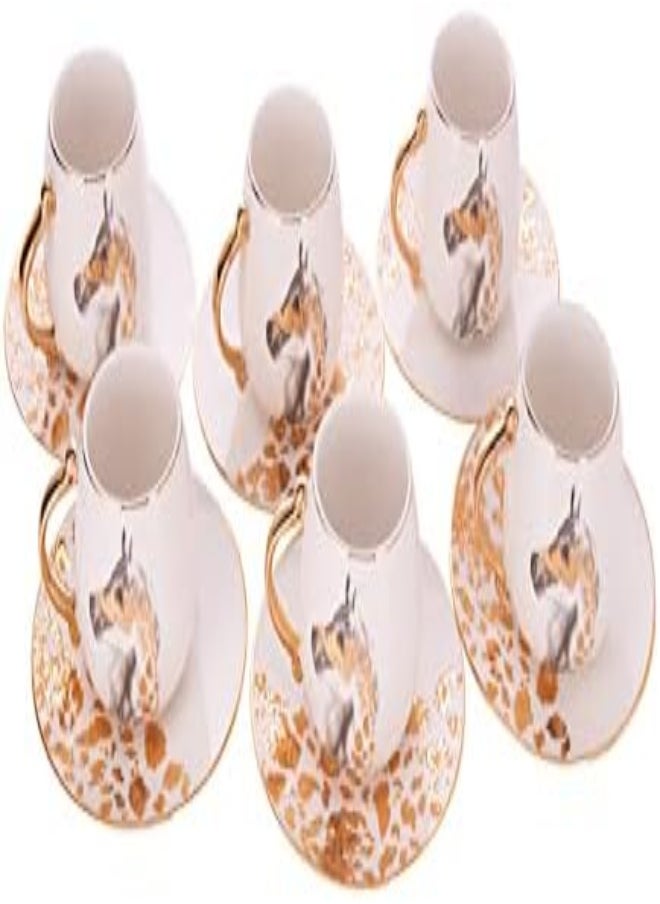 AKDC Tea Set L(7Cm) Xw(7Cm) Xh(7Cm)/L(14Cm) Xw(14Cm) Xh(2Cm) White
