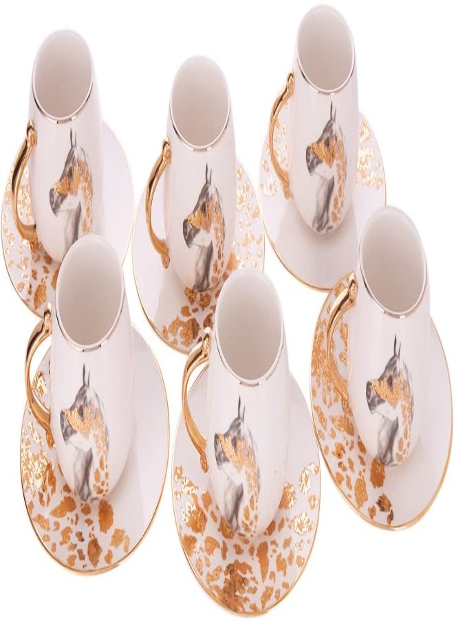 AKDC Tea Set L(7Cm) Xw(7Cm) Xh(7Cm)/L(14Cm) Xw(14Cm) Xh(2Cm) White
