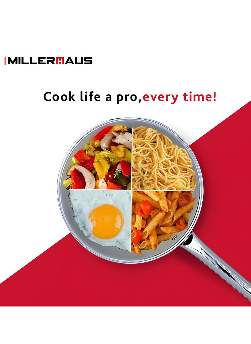 Millerhaus Tri-Ply Frypan 26cm Stainless Steel