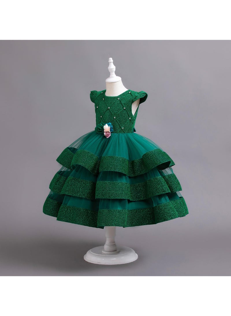 Simple Princess Ball Gown for Girls Sleeveless Dress