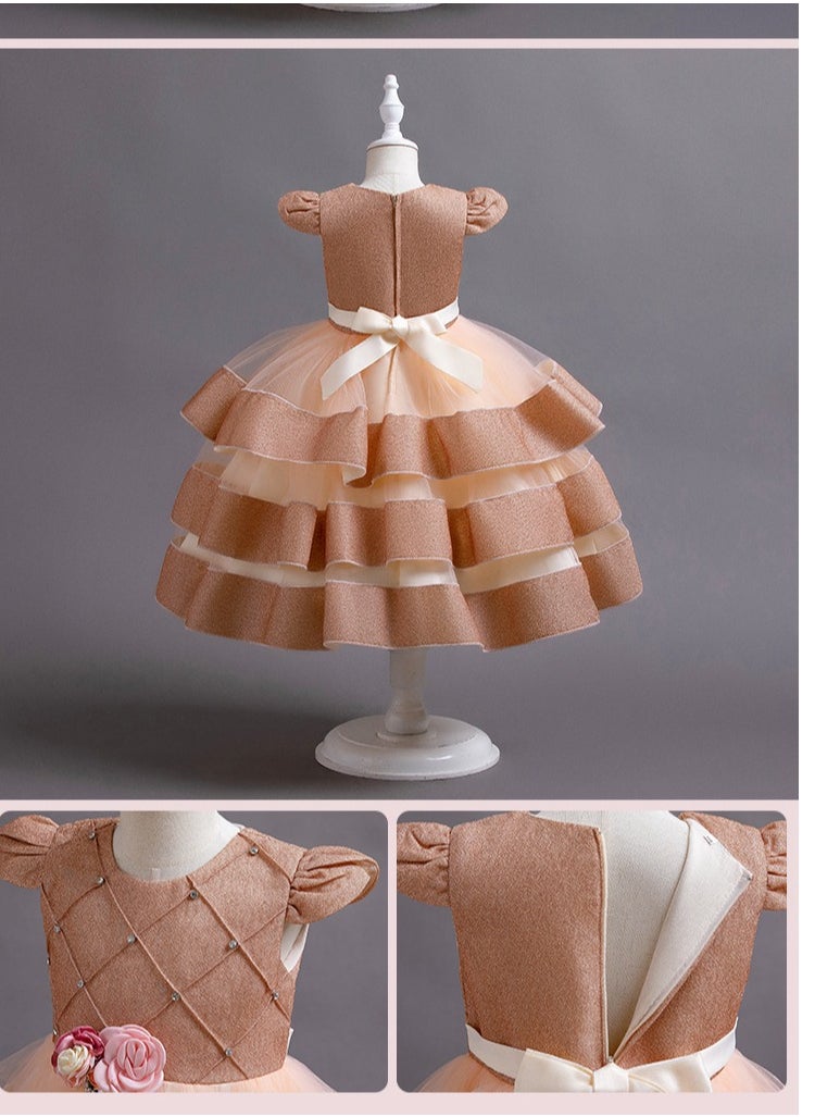 Simple Princess Ball Gown for Girls Sleeveless Dress
