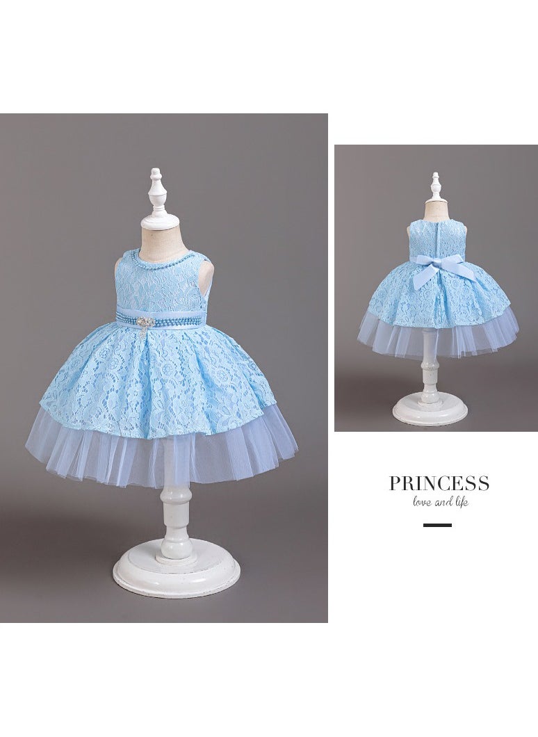 Children's Party Dresses Age 1-6 Summer Girls Dacron Skirt