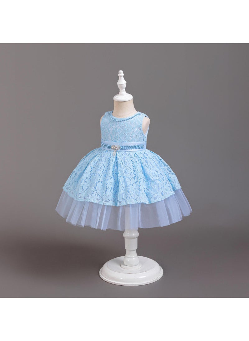 Children's Party Dresses Age 1-6 Summer Girls Dacron Skirt