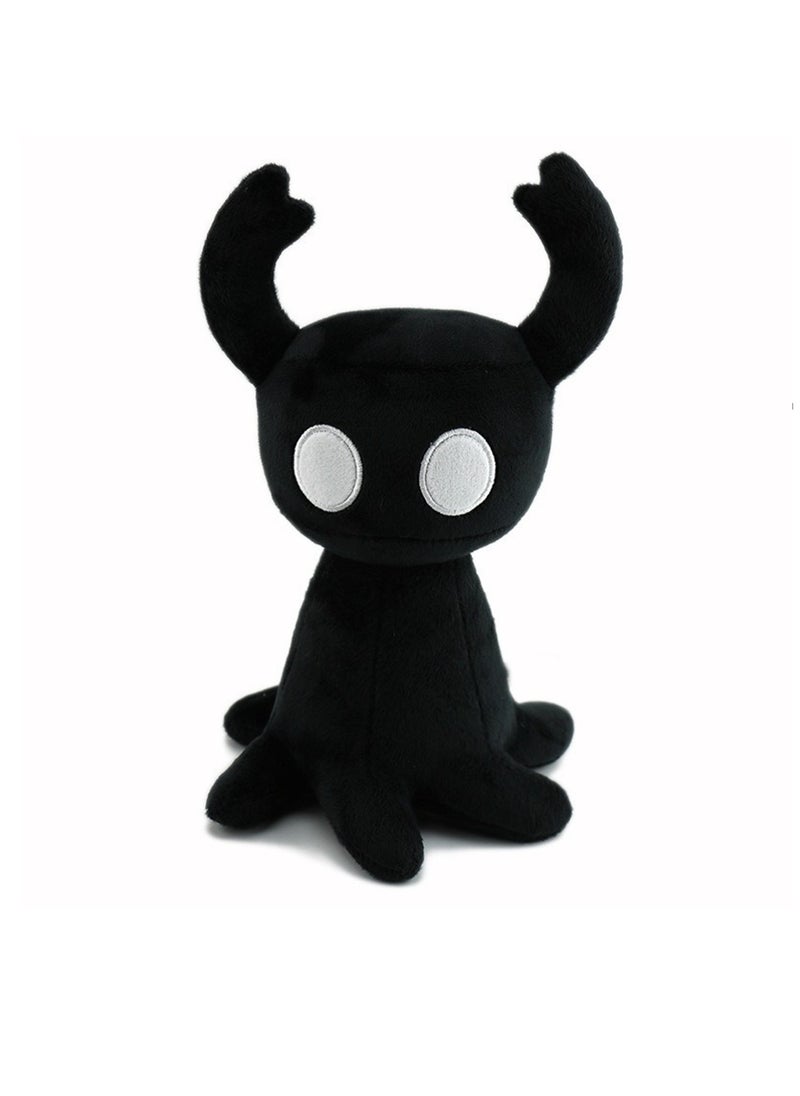 24cm Black Plush Toy Creative Hollow Knight Game Surrounding Pillow Plush Doll, Boy Girl Gift