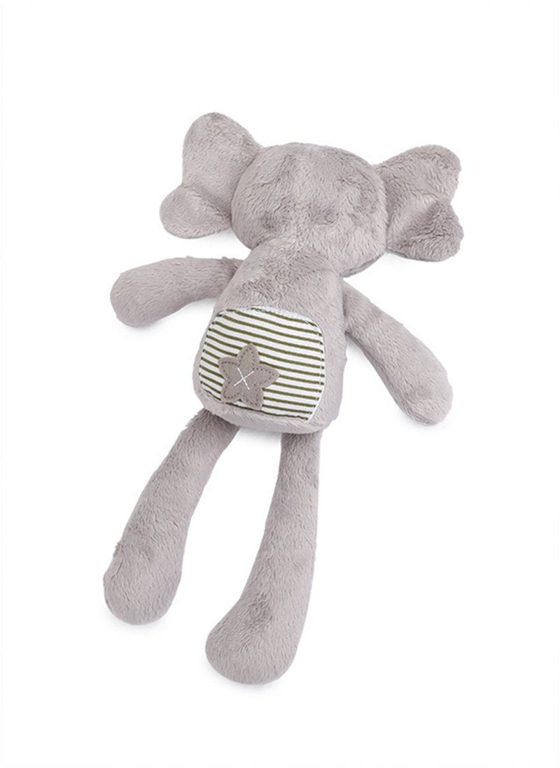 Long-legged Elephant Plush Soothing Baby Toy 20*38cm Grey