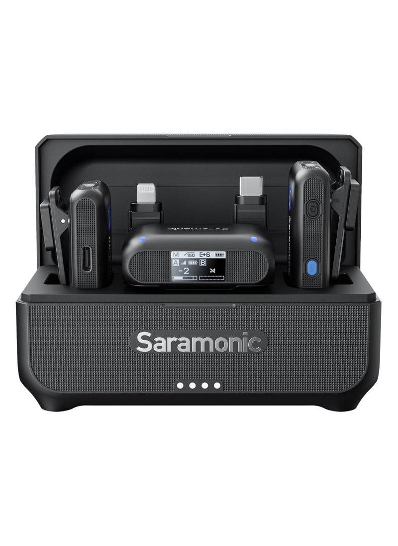 saramonic BLINK500B2+ Wireless Lavalier Microphone for iPhone Android Type-C Smartphone Camera