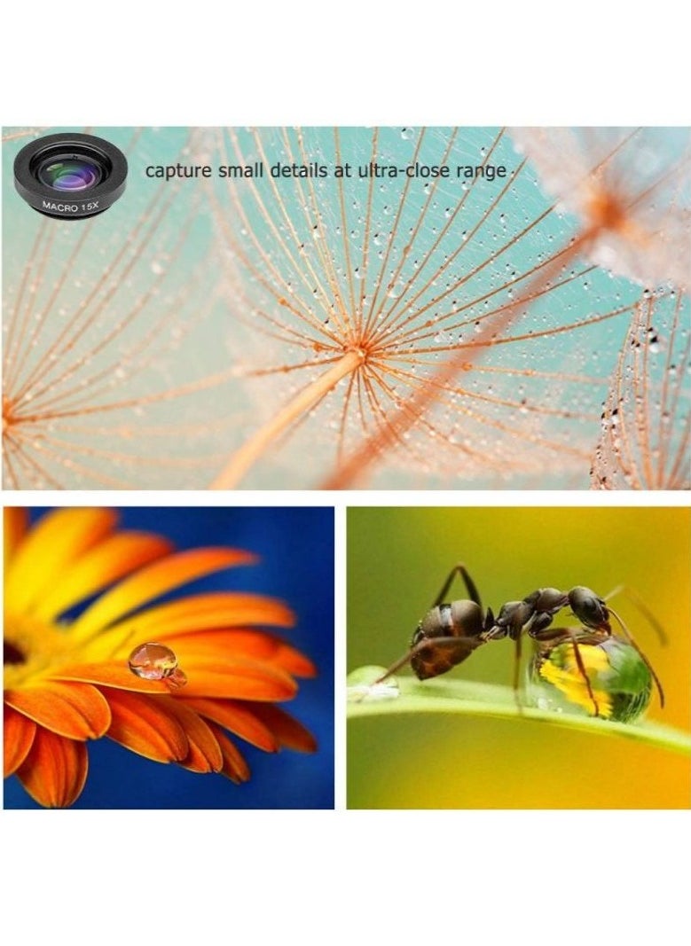 14-in-1 Phone Special Effects Lens Kit – Fisheye, Wide-Angle, Macro, Telephoto, Star Filter & Fun Creative Lenses for Mobile Photography