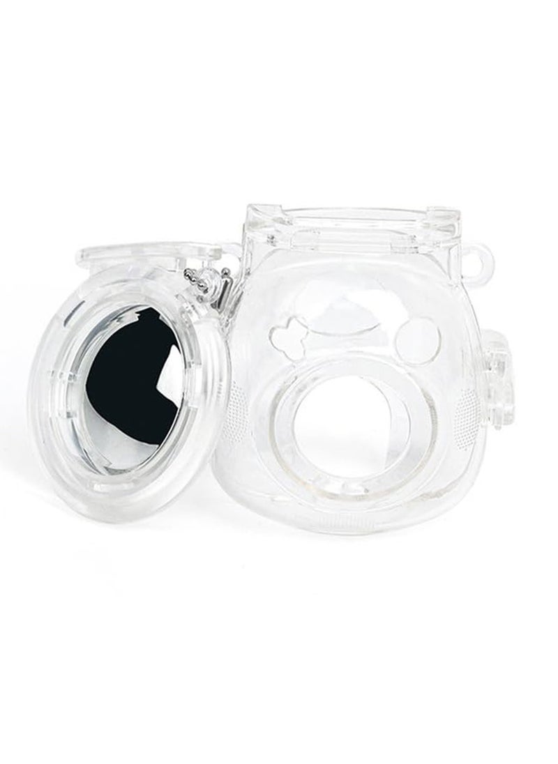 For Transparent Mini Camera Protective Case Set for Instax Pal - Scratch and Fall Resistant with Selfie Mirror - Carrying Accessories Included (Clear)