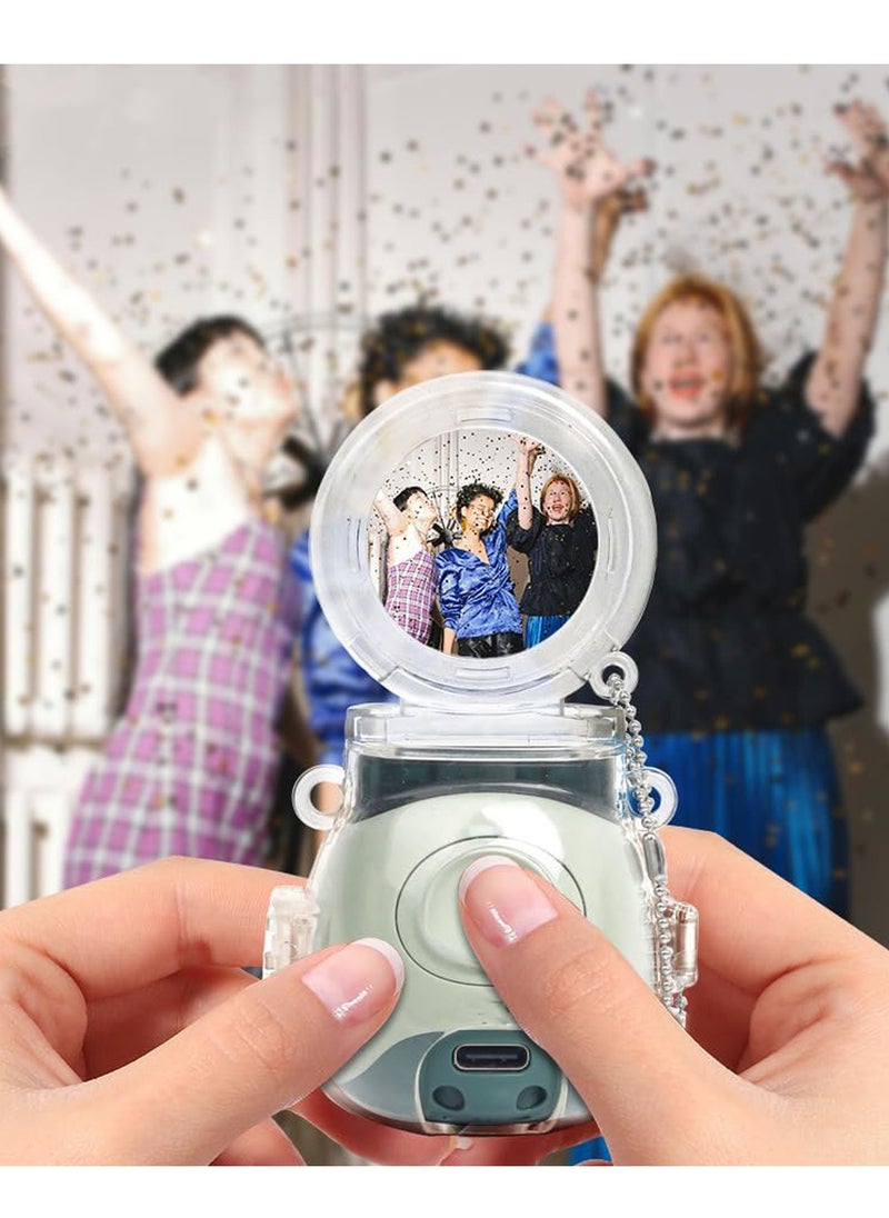 For Transparent Mini Camera Protective Case Set for Instax Pal - Scratch and Fall Resistant with Selfie Mirror - Carrying Accessories Included (Clear)