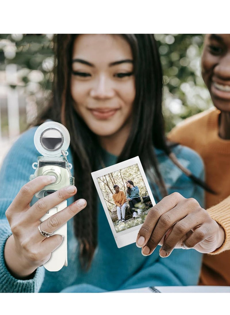 For Transparent Mini Camera Protective Case Set for Instax Pal - Scratch and Fall Resistant with Selfie Mirror - Carrying Accessories Included (Clear)