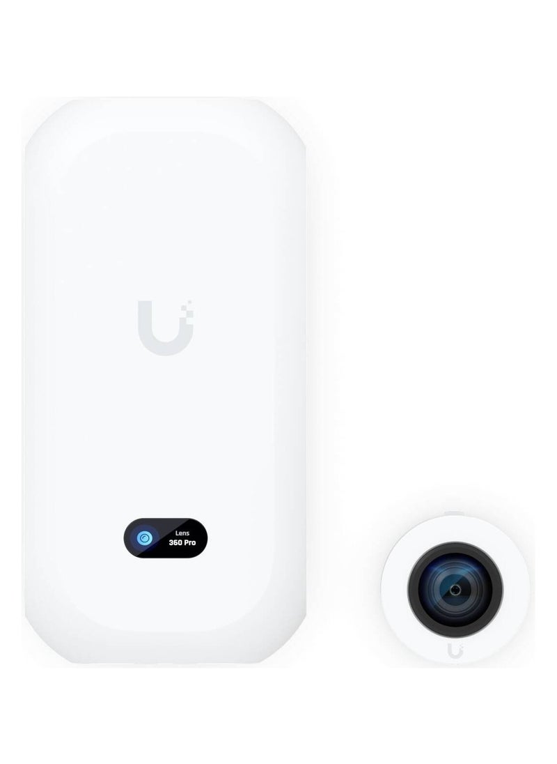 AI Theta Pro Security Camera, 360° AI Theta System, 4K (8MP) Resolution, Advanced AI ( Detected People, Read License Plates), Quad-core Arm Cortex-A53 Based Chip, White | UVC-AI-Theta-Pro