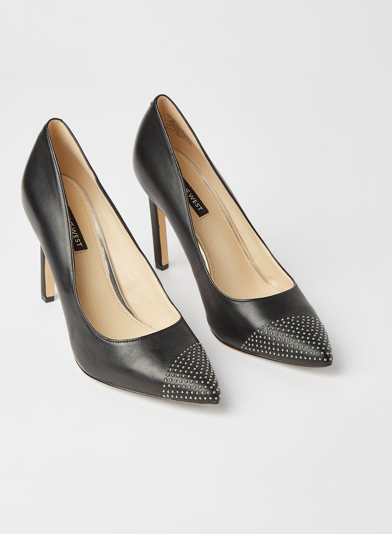 Pointed High Heel Pumps Black