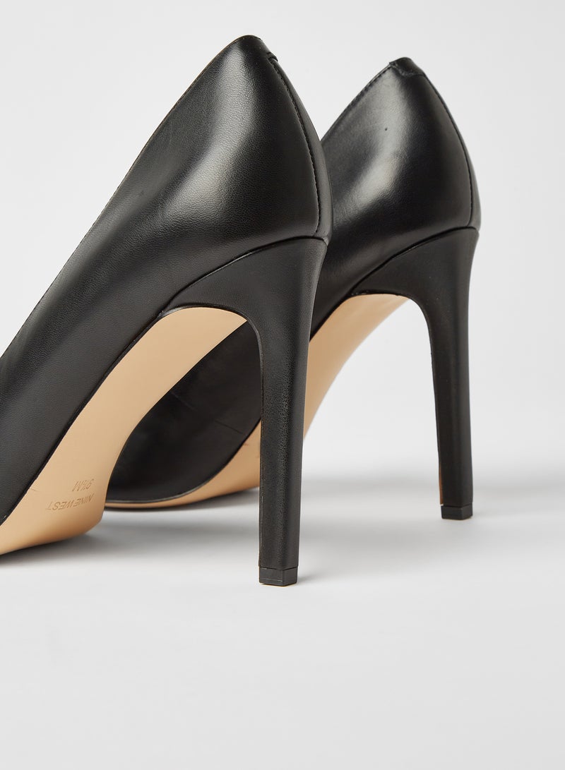 Pointed High Heel Pumps Black