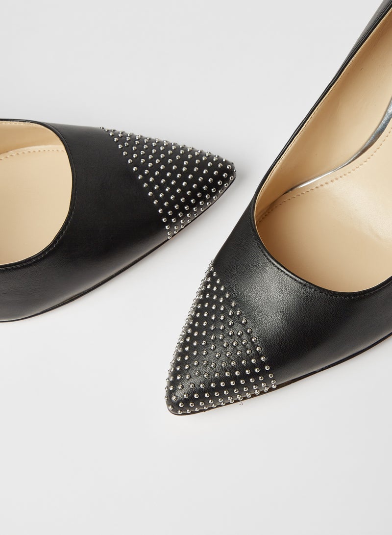 Pointed High Heel Pumps Black