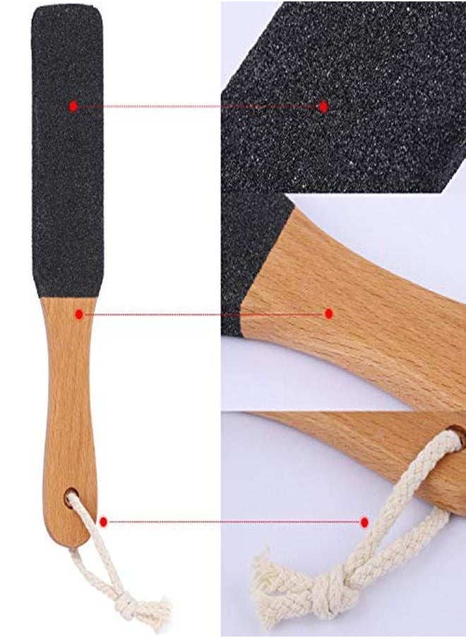 Ces Foot File Callus Remover Heel Grater Wooden Handle Foot Scrubber Pedicure File Foot Filer For Dead Skin Professional