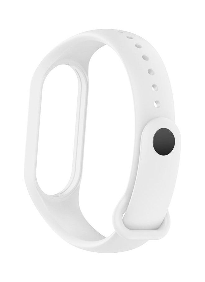 Xiaomi Mi Band 7 Replacement Strap Soft Silicone Watch Band Sport Wristband Bracelet Compatible with Mi Band 7 Smart Fitness Tracker 2022 Release White