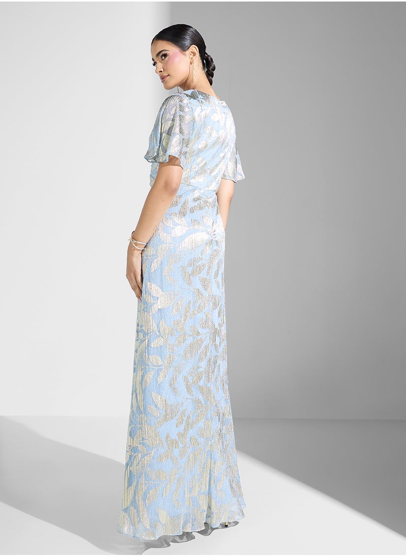 Embellished Side Slit Dress