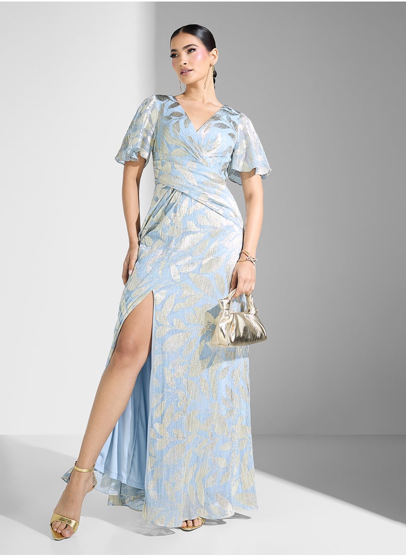 Embellished Side Slit Dress