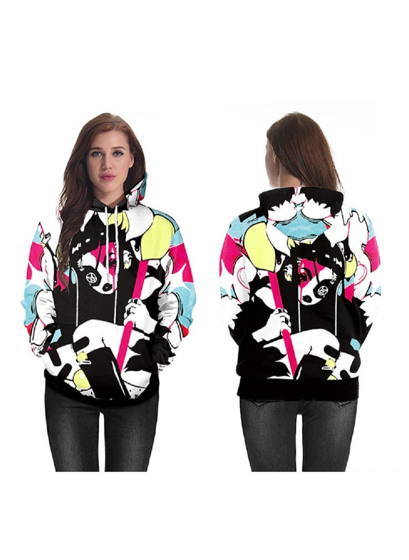 Japanese Cartoon Anime Surrounding 3D Digital Printing Long Sleeve Sweater