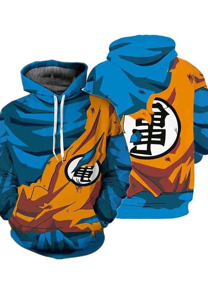 Seven Dragon Ball Wukong 3D Digital Printed Sweater Loose Hooded
