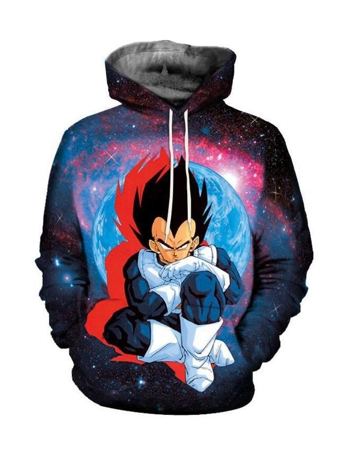 Seven Dragon Ball Wukong 3D Digital Printed Sweater Loose Hooded