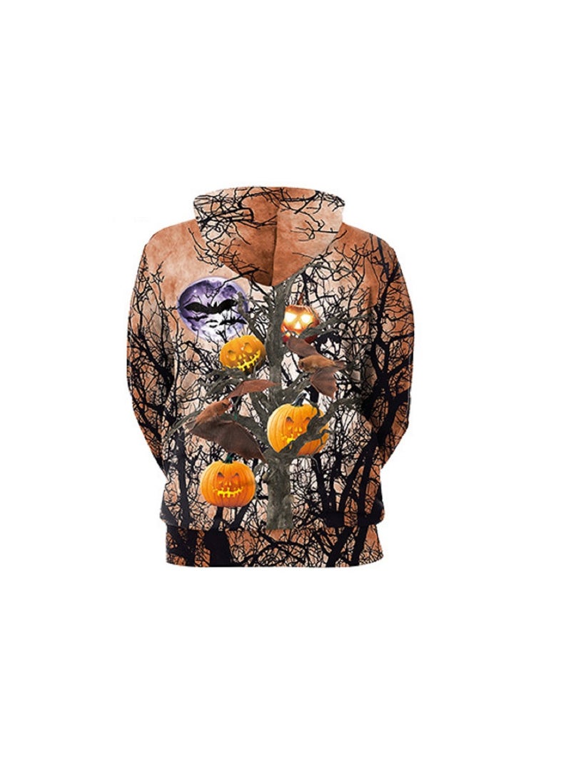 Horror 3D Digital Printed Pullover Hooded Sweater