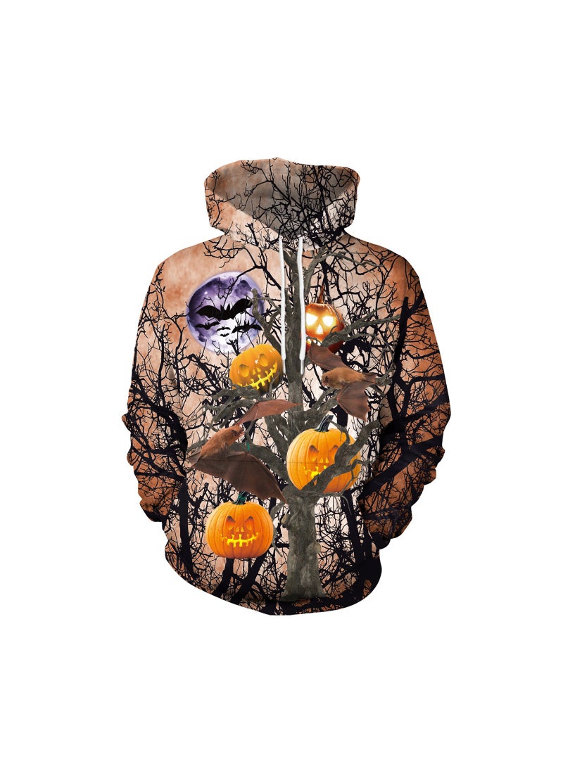 Horror 3D Digital Printed Pullover Hooded Sweater