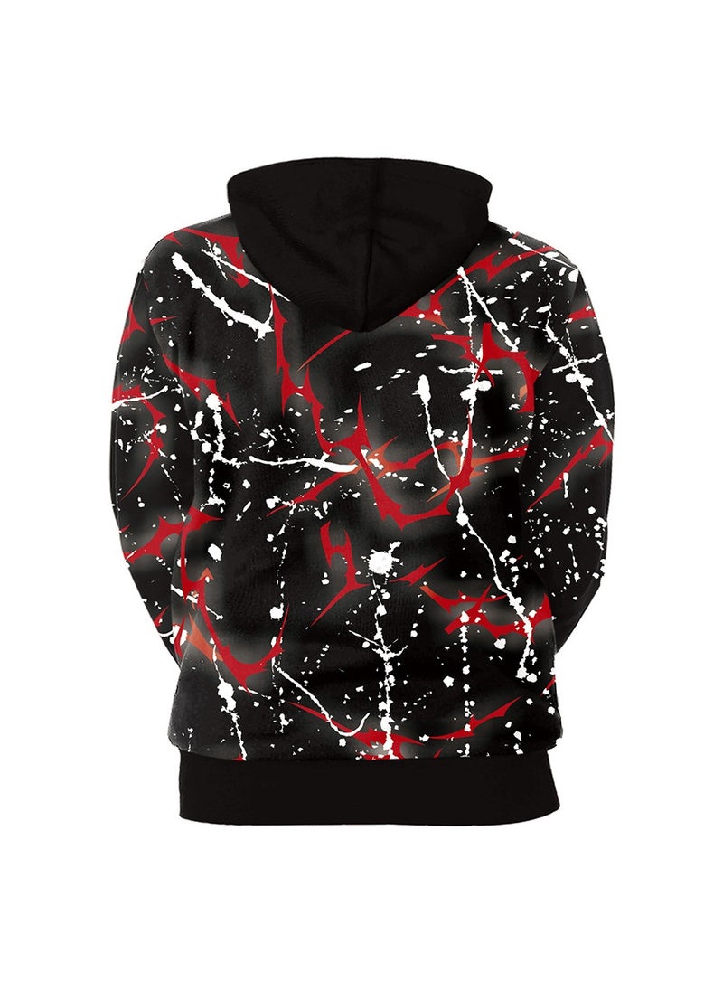 Star Sky Leo Large Long Sleeve Hooded Sweater