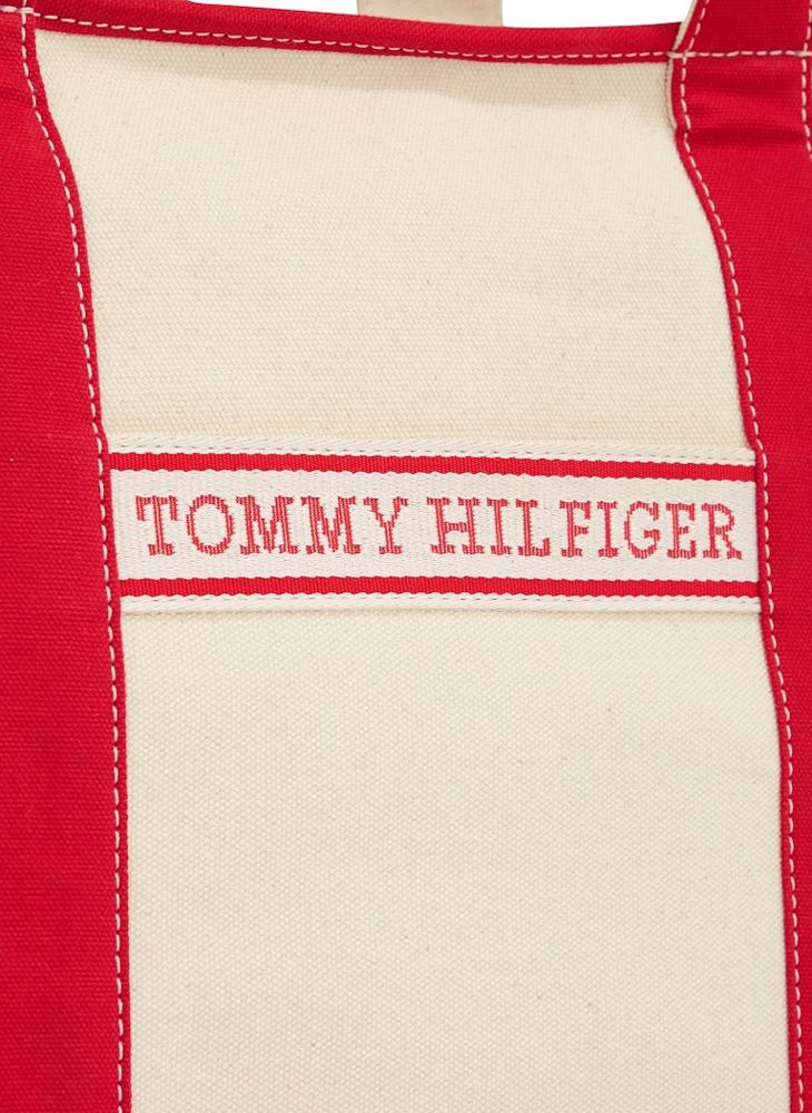 Logo Detail Zip Over Tote