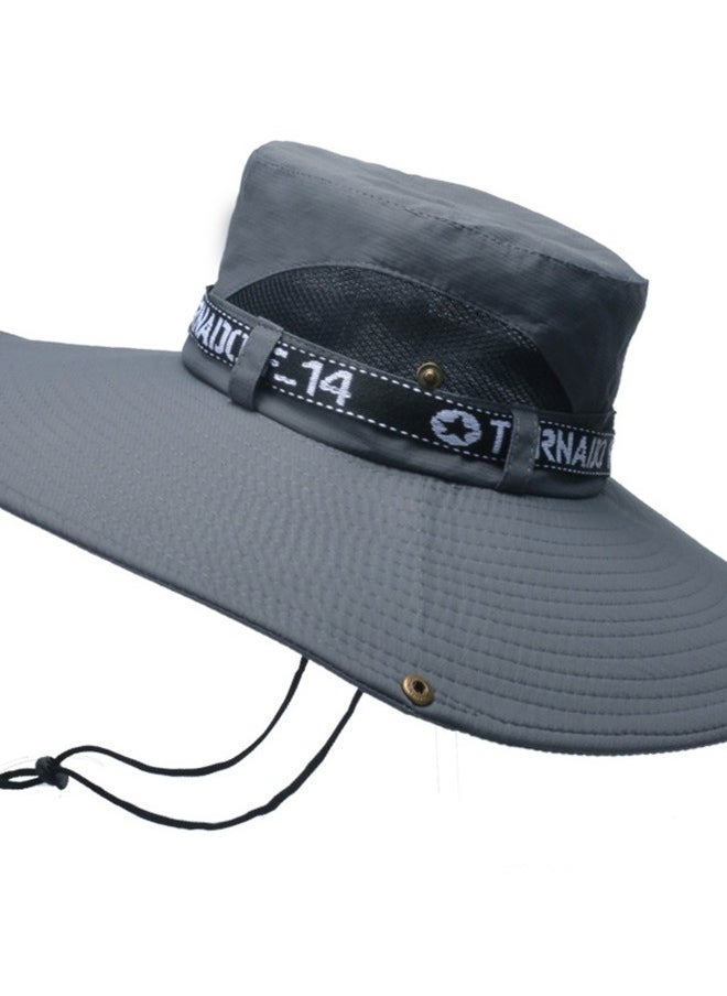 Men's Sunscreen Fisherman Hat Dark Grey