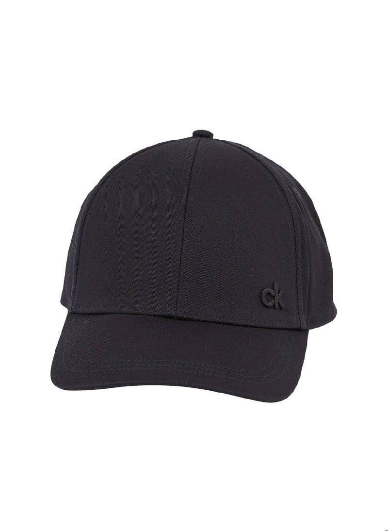 Men's Cotton Twill Cap, Black