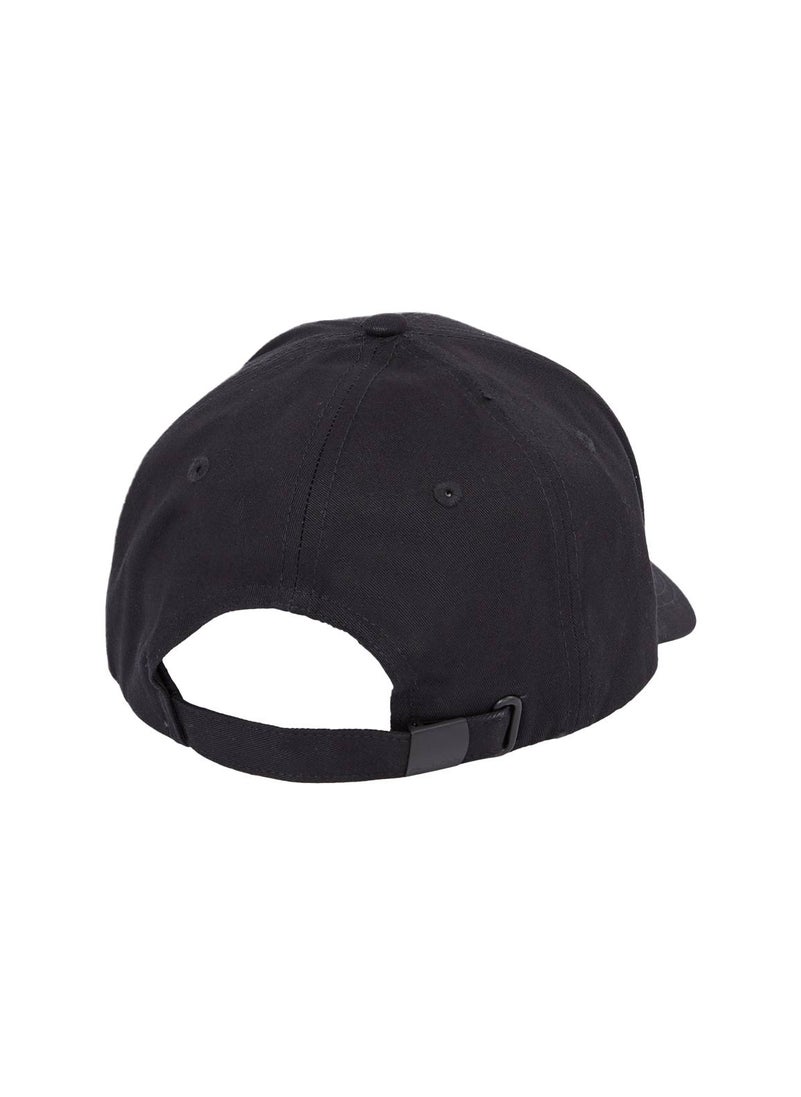 Men's Cotton Twill Cap, Black