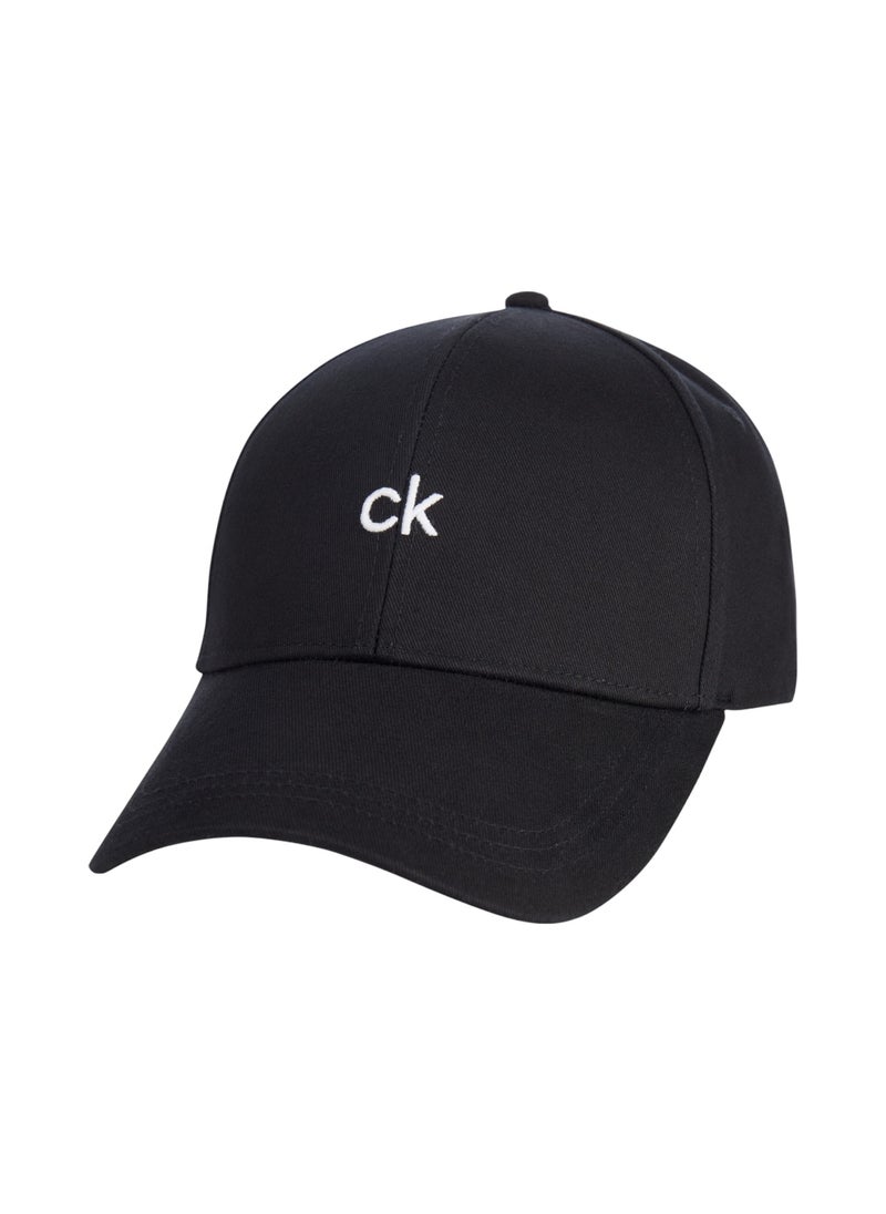 Men's Center Cap - Cotton, Black