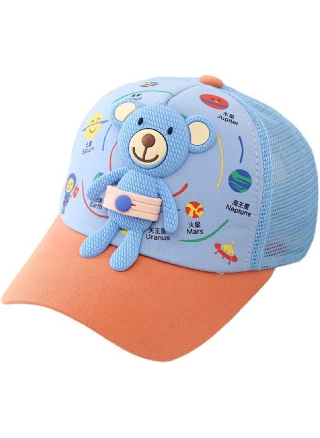 BabyMoon Teddy Summer Cap Hat Blue