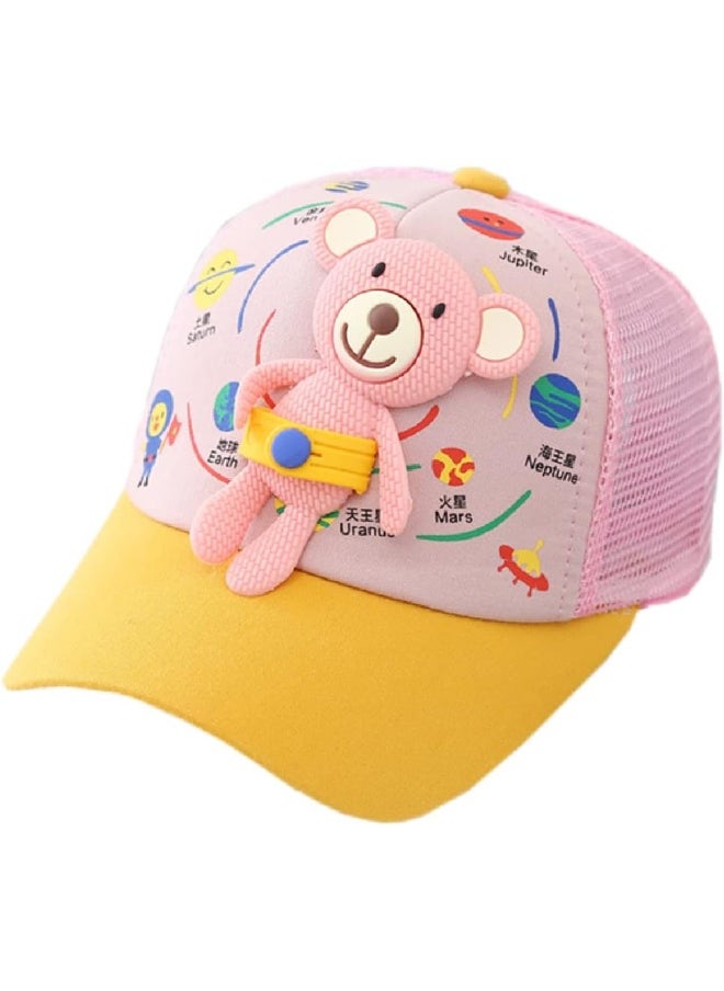 BabyMoon Teddy Summer Cap Hat Pink