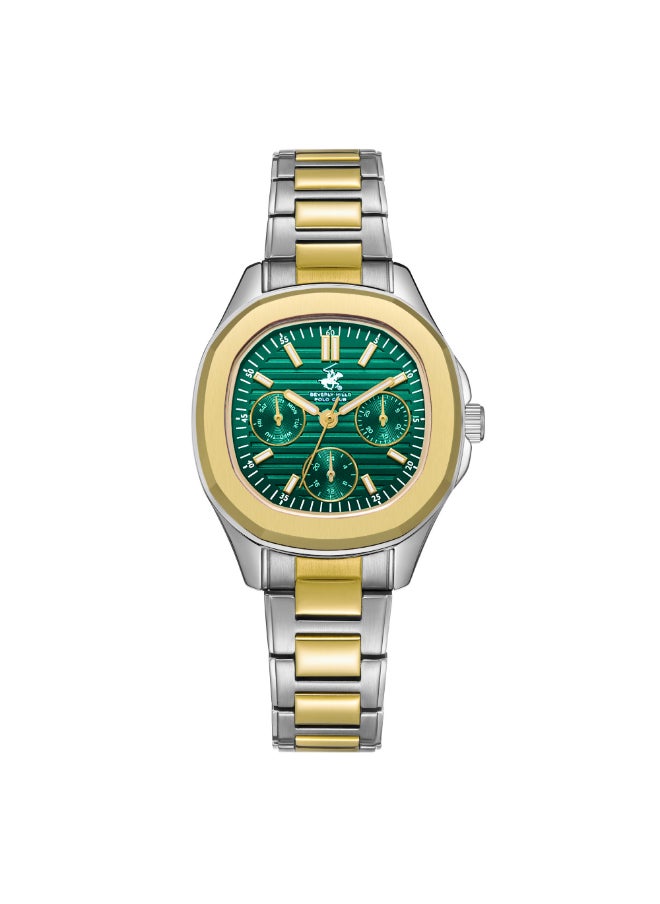 Women Multi Function Dark Green Dial Watch - BP3700C.270