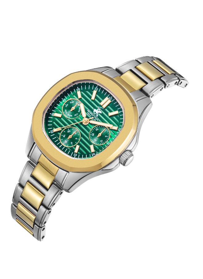 Women Multi Function Dark Green Dial Watch - BP3700C.270