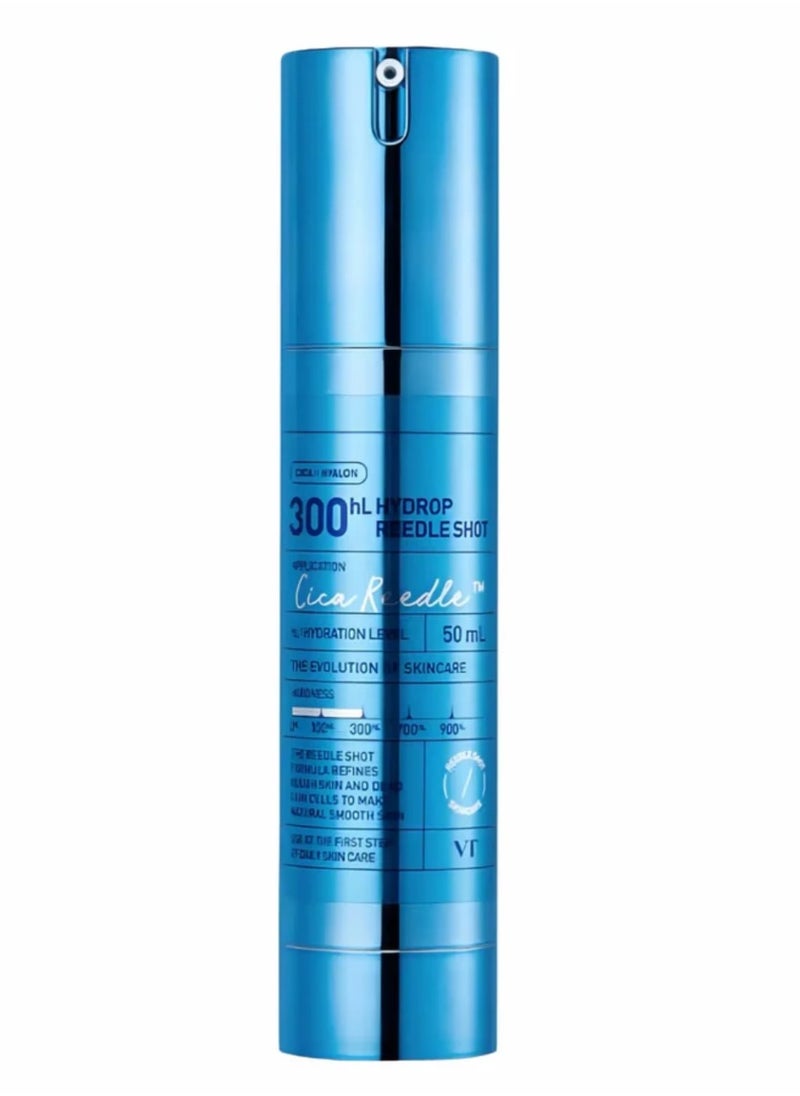 Hydrop Reedle Shot 300hL, Hyaluronic Acid Microneedling Serum, Intensive Hydrating & Moisturizing Exosome, Light-Weight, Soft Skin, Glass Skin, Korean Skin Booster, 1.69 Fl Oz.(50ml)